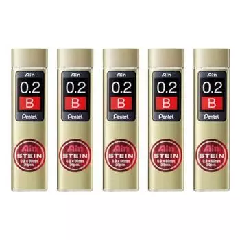 Pentel Sharp Lead Ain Stein 0.2 B [5 pieces] C272W-B 20 pieces