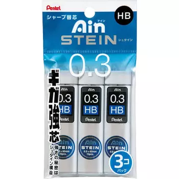 Pentel Sharp Refill Ein Stein 0.3HB XC273HB-3P 3 шт. в упаковке