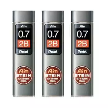 Pentel Stein Refill 0.7 2B C277-2B Set of 3