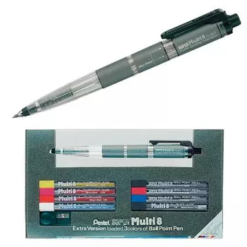 Pentel Super Multi 8 Automatic Mechanical Pencil Set (PH803ST)