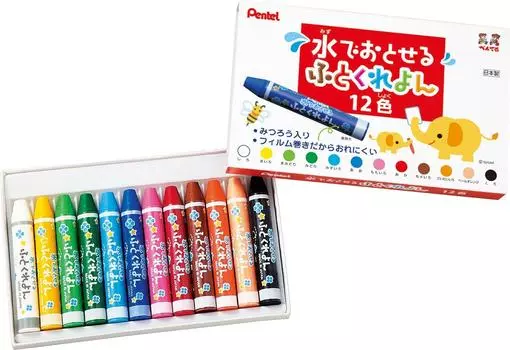 Pentel Washable Futokurayon 12 цветов Набор из 10 штук GWM1-12