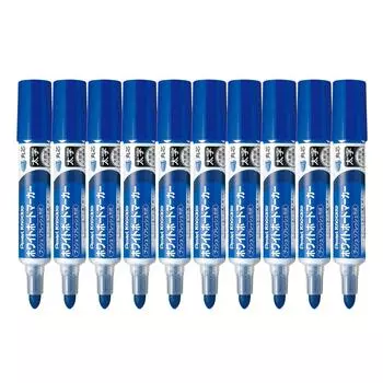 Pentel Whiteboard Marker Nockle Blue Set of 10 EMWL5W-C синий