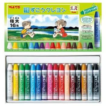Pentel Zuko Crayon Clear Label 16 цветов 5 шт PTCGP1-16