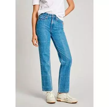 Pepe джинсы Glitter Straight Fit high waist джинсы 25/32