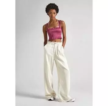 Pepe джинсы Loose St Ecru high waist брюки S/32