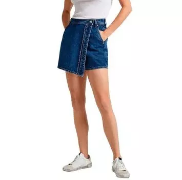 Pepe джинсы Regular Skort Dk Ocean Fit denim шорты 26