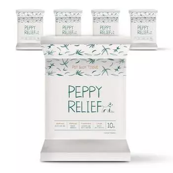 Pepi Relief бамбуковая ткань для чистки тела собаки с ароматом лавандового масла, корейский шампунь для домашних животных