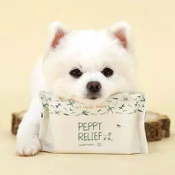 Pepi Relief Dog Bamboo Facial Салфетка с ароматом лавандового масла, 20 листов, 10 упаковок, корейский шампунь для домашних животных