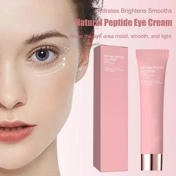 Пептидный крем для кожи вокруг глаз Укрепляющий крем для кожи вокруг глаз Уменьшает мешки под глазами, морщины, темные круги и мгновенно устраняет морщины на лице One Size белый