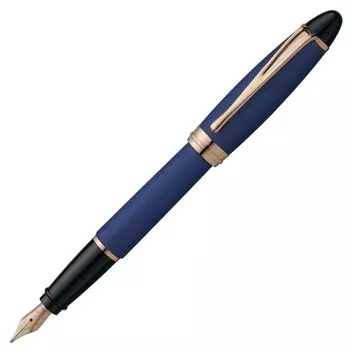 Перьевая ручка Aurora EF Extra Fine Point Epsilon Satin Rose Gold Blue Обычный импортный продукт B10-PB Двойного назначения синий