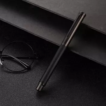 Перьевая ручка Black Forest, специальное перо, тонкое, среднее, жирное, металлическая подарочная коробка, Hongdian (0,7-1,2 мм)