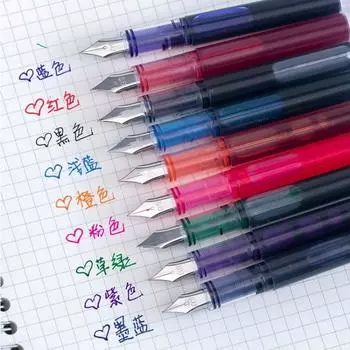 Перьевая ручка большой емкости, быстросохнущая прямая ручка с жидкими чернилами, офисные принадлежности 7