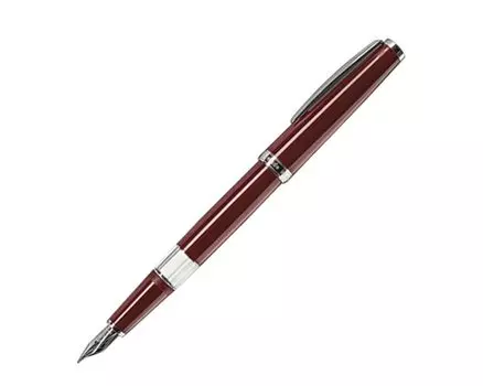 Перьевая ручка Cleo Scrivento Classic Palladium Bordeaux CT 14K Piston Inhalation Type F Fine Point 24290