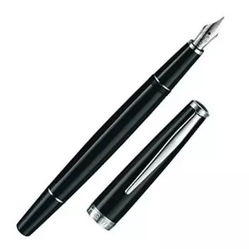 Перьевая ручка Cleo Scrivento Classic Palladium Black CT M Medium Point 24101 Двойного назначения