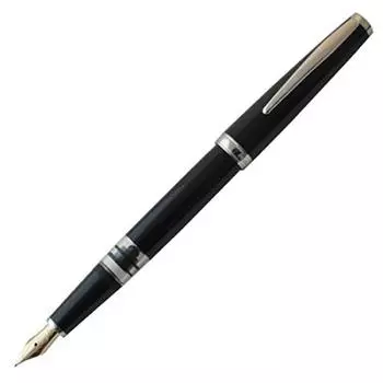 Перьевая ручка Cleo Scrivento Classic Palladium Black CT 14K Piston Inhalation Type F Fine Point 24200