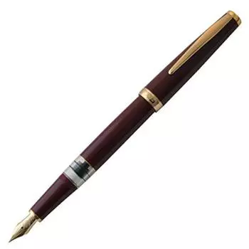 Перьевая ручка Cleo Skribent Classic Gold Bordeaux GT 14K Inhalation Bold B 24082