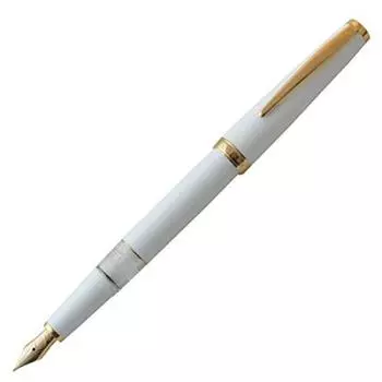 Перьевая ручка Cleo Skribent Classic Gold White GT 14K Inhalation Bold B 24122