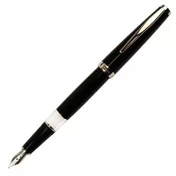 Перьевая ручка Cleo Skribent Classic Palladium Black CT Inhalation Type B Bold