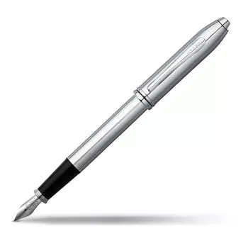 Перьевая ручка Cross M со средним стержнем Townsend 536M Chrome, оригинальный импортный продукт
