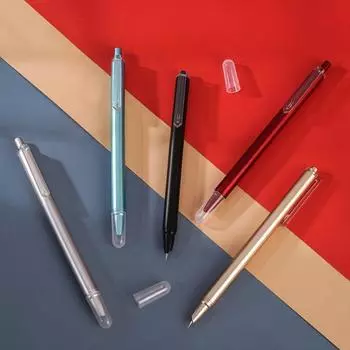 Перьевая ручка для каллиграфии с тонким наконечником 0,38 мм, гладкая ручка для письма, деловая ручка для подписи, подарок для письма красный