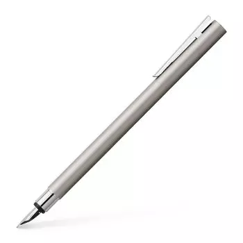 Перьевая ручка EF Extra Fine Point Neo Slim Silver Matte 342102 Обычный импортный продукт FABER-CASTELL Двойного назначения