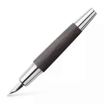 Перьевая ручка F Fine Point Emotion Wood Chrome Pear Wood Black 148221 Обычный импортный продукт Faber-Castell & чёрный