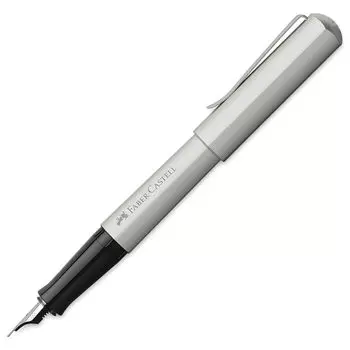 Перьевая ручка F Fine Point Hexa Silver Matte 150591 Обычный импортный продукт FABER-CASTELL Двойного назначения