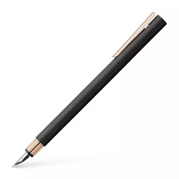 Перьевая ручка F Fine Point Neo Slim Black Rose Gold 343101 Обычный импортный продукт FABER-CASTELL и двойного назначения