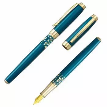 Перьевая ручка IDA Blue Eye IWI с очень мелким шрифтом Safari Peacock (ИВИ) IWI-9S530FP-44G