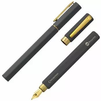 Перьевая ручка IWI с тонким стержнем Civilization Great Wall -9S950-8R чёрный