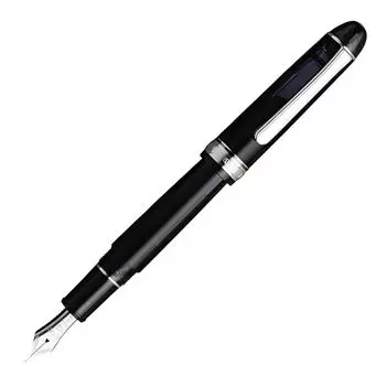 Перьевая ручка из платины Century Rhodium Black Fine Point F #3776 PNB-15000CR #1-2