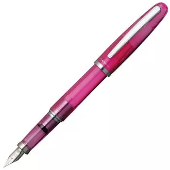 Перьевая ручка из платины с розовым кристаллом и тонким наконечником PGB-3000A#74-2