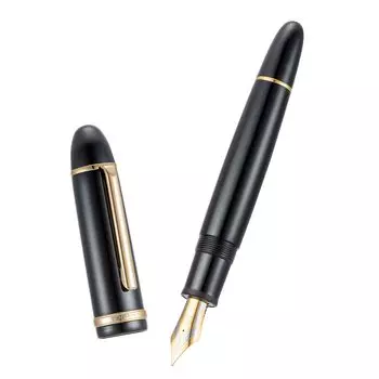 Перьевая ручка Jinhao X159 из черного акрила с тонким пером и золотой отделкой, чехол для ручки, сменный конвертер для чернил #8 &