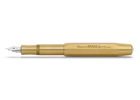 Перьевая ручка Kaweco M Medium Brass Sports Подлинный импортный продукт BRFP-BR