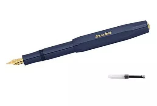 Перьевая ручка Kaweco M Medium Point Classic Sports Navy подлинный импортный продукт [с конвертером] CSFP-NV зелёный