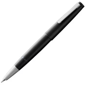Перьевая ручка LAMY 2000 Black Элегантная черная перьевая ручка с прочным корпусом из стекловолокна Перо из золота 14 карат, платиновое перо, размер M - - (частично покрытый) -