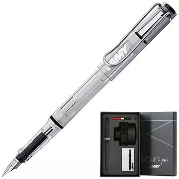 Перьевая ручка LAMY LAMY Back to School Set Safari Специальный подарочный набор Флакон с чернилами 50 мл Картридж с чернилами Прозрачный тонкий наконечник F Размер L12 (Конвертер + +