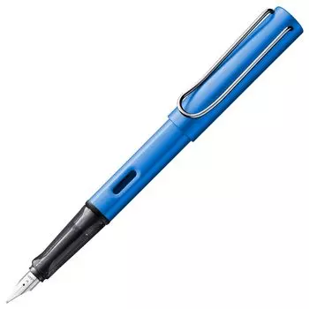 Перьевая ручка LAMY Ocean Blue Эргономичная ручка и черное стальное перо Размер B Легкий алюминиевый корпус В комплект входит синий картридж LAMY T 10 AL-star - - - -
