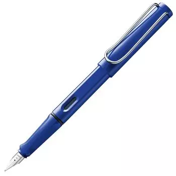 Перьевая ручка LAMY Safari Blue Blue Эргономичная ручка и полированное стальное перо размера B Идеально подходит для письма и каллиграфии LAMY T 10 Blue с чернильным картриджем