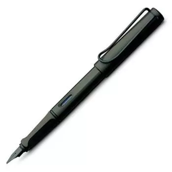 Перьевая ручка LAMY Safari, черное перо, размер F (отлично) L17-F [элемент] чёрный