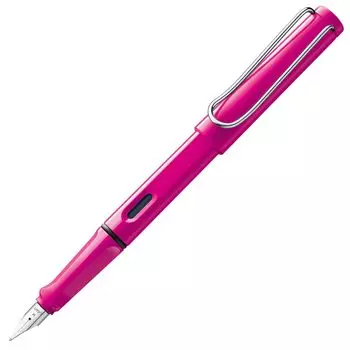 Перьевая ручка LAMY Safari Pink Эргономичная ручка и полированное стальное перо Размер F Идеально подходит для письма и каллиграфии LAMY T 10 Blue с чернильным картриджем - - -