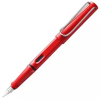 Перьевая ручка LAMY Safari Red Красная Эргономичная ручка и полированное стальное перо Размер M Идеально подходит для письма и каллиграфии LAMY T 10 Blue с чернильным картриджем -
