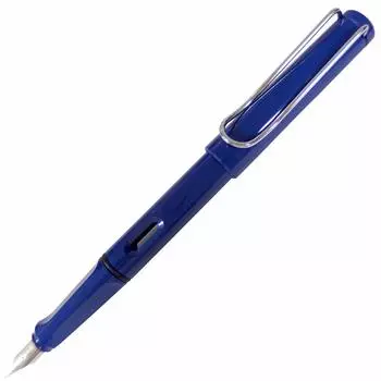 Перьевая ручка LAMY Safari Синяя L14 Перо M Двойное использование Синий Размер (Средняя) Картридж/Конвертер [Б/У] синий