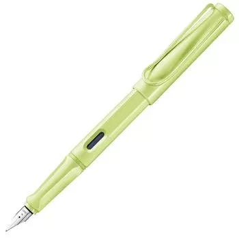 Перьевая ручка LAMY Safari Spring Green, желто-зеленая, эргономичная ручка и полированное стальное перо, размер M, идеально подходит для письма и каллиграфии, LAMY T 10, синяя весной зеленый