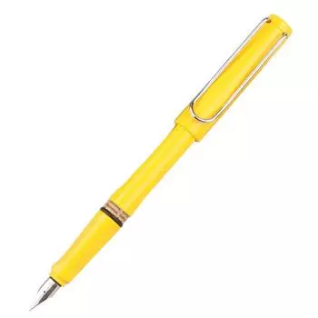 Перьевая ручка LAMY Safari стальная F перо, (хорошо), Желтый, L18-F жёлтый