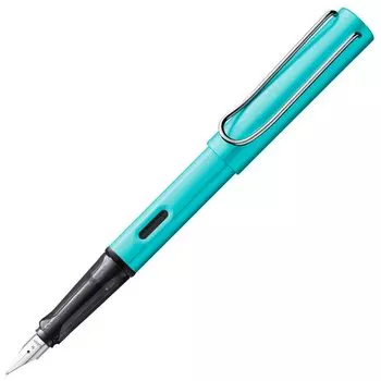 Перьевая ручка LAMY Tourmaline с эргономичной рукояткой и черным стальным пером, размер B, легкий алюминиевый корпус, в комплект входит синий картридж LAMY T 10, AL-star - - - -