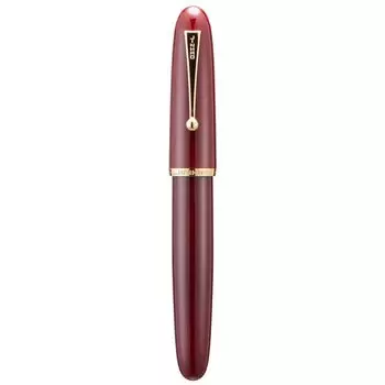 Перьевая ручка Lanxivi Jinhao 9019 серии Dadao, винно-красный цвет, акриловая золотая отделка, средний перо с большим конвертером для каллиграфического письма #8