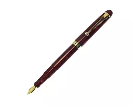 Onishi Seisakusho Ацетатная перьевая ручка Thin F Fine KK212, Малиновый, Корпус, GT, Двойного назначения, Размер, Перо,