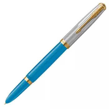 Перьевая ручка PARKER 51 Modern Heritage Turquoise GT Fine Point в подарочной коробке, подлинный импортный продукт 2169139