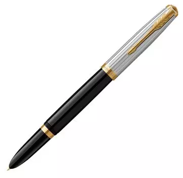 Перьевая ручка PARKER 51 Modern Heritage Black GT Fine Point в подарочной коробке, оригинальный импортный продукт 2169132
